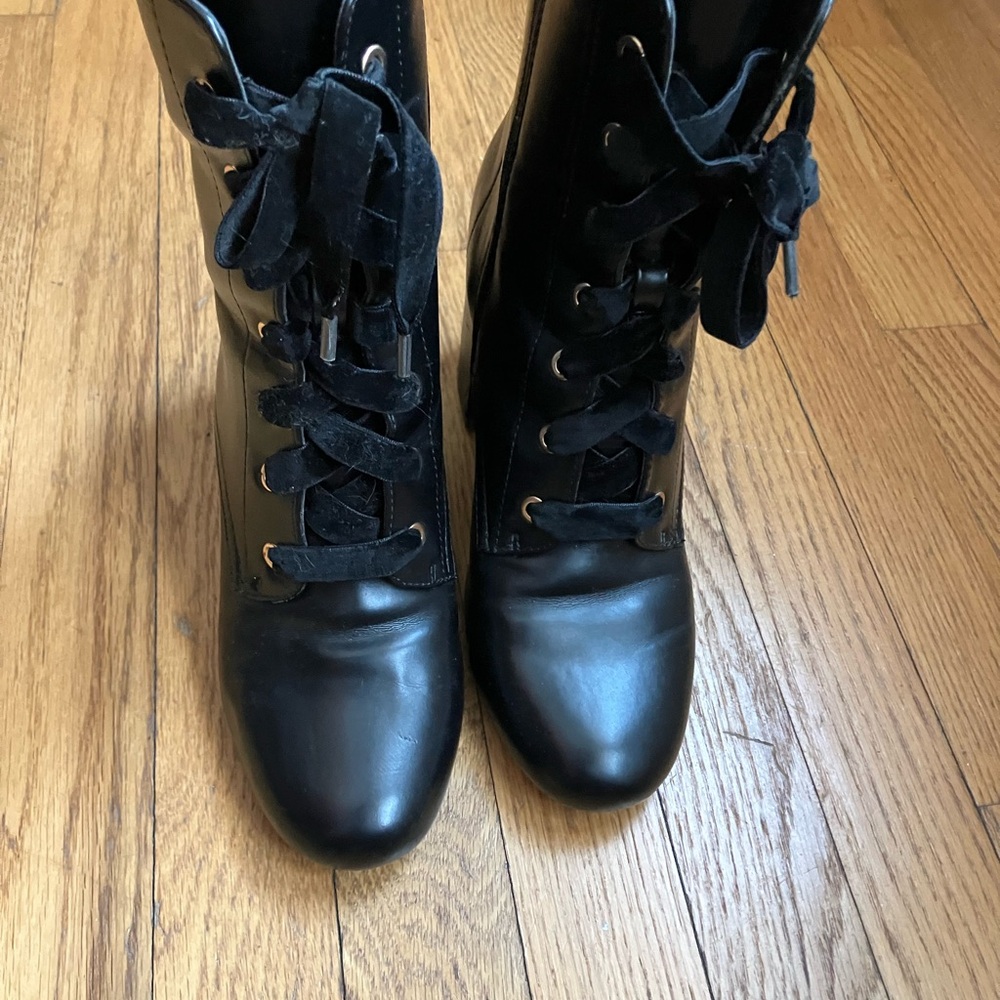 Black Leather Women's Boots